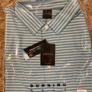 New Dunning Golf performance polo men’s XL